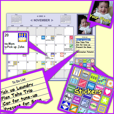 Monkeymen Calendar Screenshot